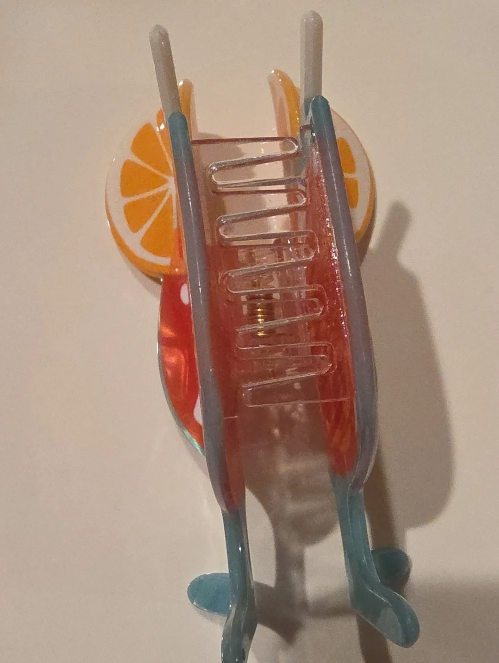 New! Fruit Cocktail Aperol Spritz Hair Claw Clip • NWOT